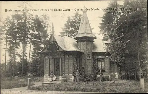 Ak Casteau-lez Neufvielles, Etablissement des Dominicaines du Sacre-Coeur, Chalet du Concierge