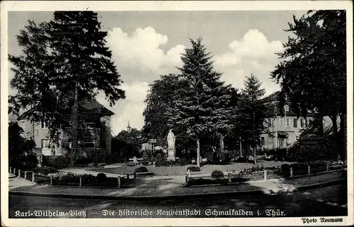 Ak Schmalkalden im Thüringer Wald, Karl-Wilhelm-Platz