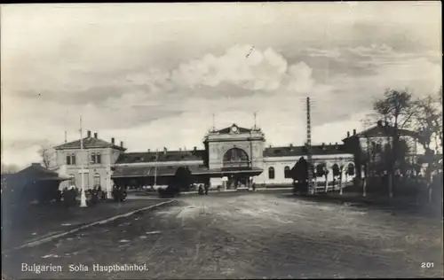 Ak Sofia Bulgarien, Hauptbahnhof