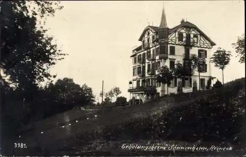 Ak Rheineck Kanton Sankt Gallen, Erholungsheim Sonnenheim