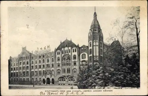 Ak Stuttgart in Baden Württemberg, Heim des christlichen Verein Junger Männer