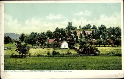 Ak Tennessee USA, Orchard Knob, gewährt Hauptquartiere während der Schlacht auf Missionary Ridge