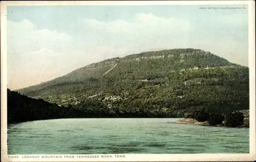 Ak Lookout Mountain vom Tennessee River Tennessee USA