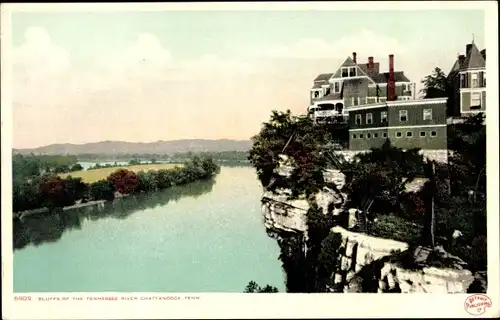 Ak Chattanooga Tennessee USA, Klippen des Tennessee River