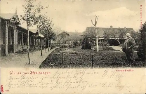 Ak Dreibergen Bad Zwischenahn in Oldenburg, Gasthaus, Gastenpartie