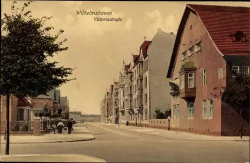 Ak Wilhelmshaven an der Nordsee, Victoriastraße