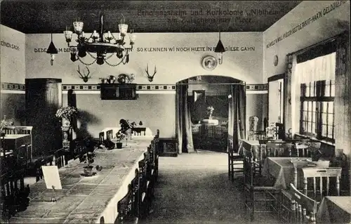 Ak Bad Zwischenahn in Niedersachsen, Erholungsheim Kurkolonie Niblhelm, Innenansicht