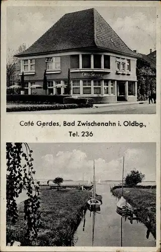 Ak Bad Zwischenahn in Oldenburg, Cafe