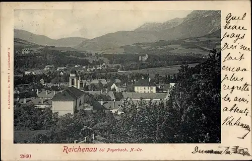 Ak Reichenau an der Rax Niederösterreich, Teilansicht