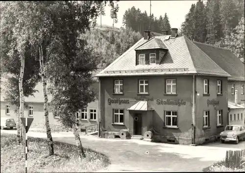 Ak Stützengrün im Erzgebirge Sachsen, Gasthaus Stollmühle