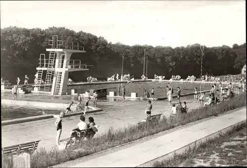 Ak Bad Kösen Naumburg an der Saale, Schwimmbad der Jugend