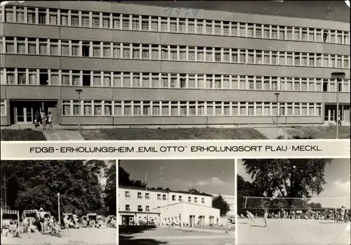 Ak Plau am See Mecklenburg, FDGB Erholungsheim Emil Otto