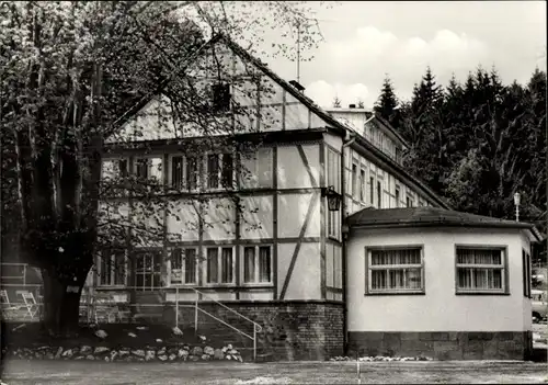 Ak Buchholz Nordhausen am Harz, Ferienheim Kalkhütte, Mineralölwerk Lützkendorf