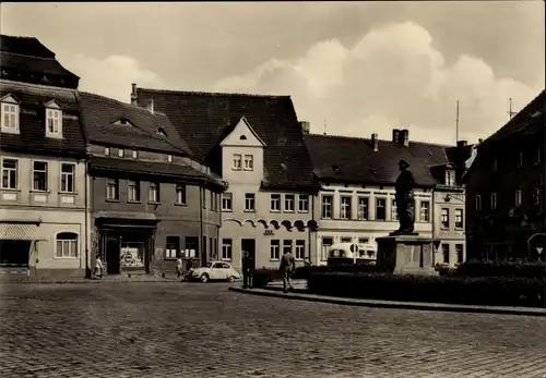 Ak Lutherstadt Eisleben, Lenindenkmal, August Bebel Plan