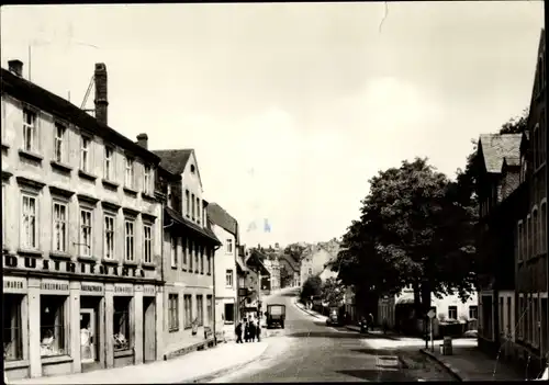 Ak Brand Erbisdorf Sachsen, Geschäft Industriewaren, Straßenpartie