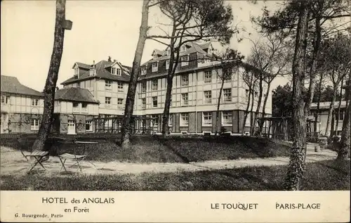 Ak Le Touquet Paris Plage Pas de Calais, Hotel des Anglais im Wald