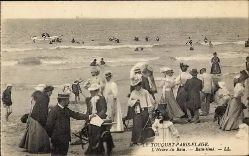 Ak Le Touquet Paris Plage Pas de Calais, Badezeit, Batk-Zeit