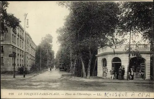 Ak Le Touquet Paris Plage Pas de Calais, Place de l'Hermitage