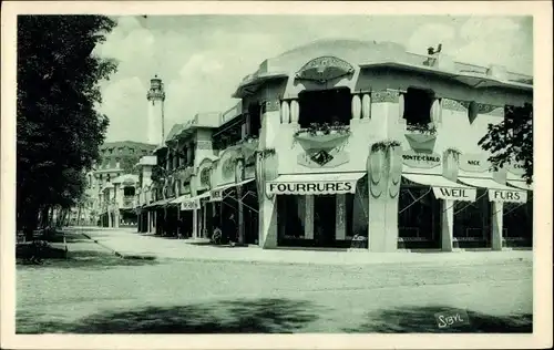 Ak Le Touquet Paris Plage Pas de Calais, moderne Geschäfte