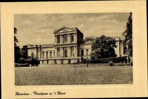 Ak Haarlem Nordholland Niederlande, Paviljoen in 't Hout