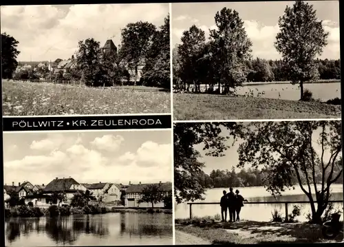 Ak Pöllwitz Zeulenroda in Thüringen, Teilansichten