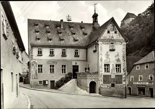 Ak Ziegenrück an der Saale Thüringen, Rathaus