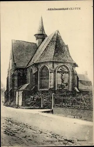 Ak Reninghelst Clytte Westflandern, Kirche