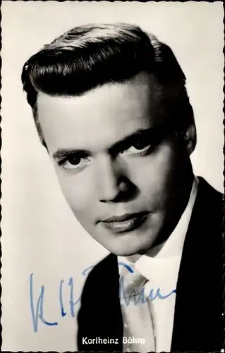 Ak Schauspieler Karlheinz Böhm, Portrait, Autogramm