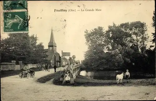 Ak Fouilloy Oise, Grande Mare