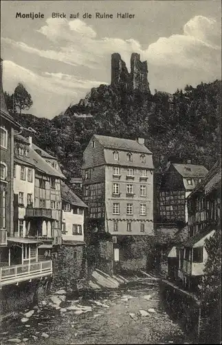 Ak Monschau Montjoie in der Eifel, Ruine Haller
