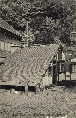 Ak Monschau Montjoie in der Eifel, Altes Haus, Stadtstraße