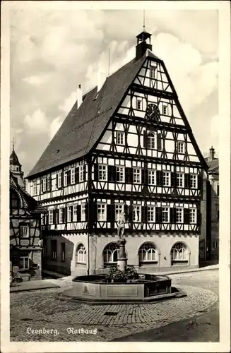 Ak Leonberg in Württemberg, Rathaus