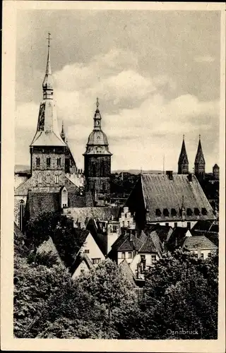 Ak Osnabrück in Niedersachsen, Kirche, Häuser