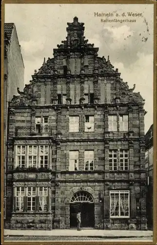 Ak Hameln an der Weser, Rattenfängerhaus