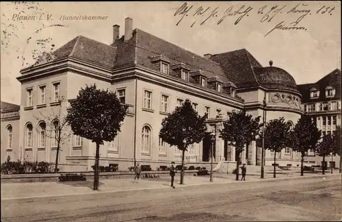 Ak Plauen Vogtland, Handelskammer
