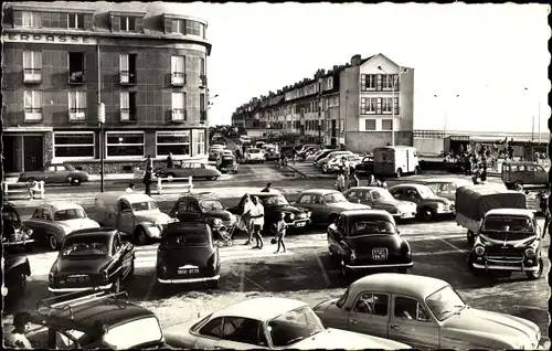 Ak Fort Mahon Plage Somme, Strandparkplatz