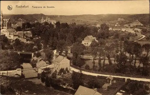 Ak Rochefort Namur, Panorama von Dewoin