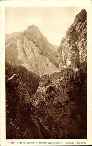 Ak Tatry Polen, Wawoz Krakow w Dolinie Koscieliskiej i Kominy Tylkowe, Gestein, Berge