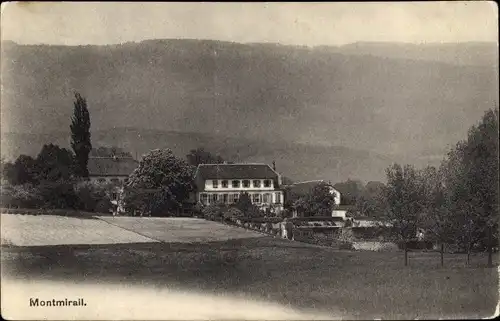 Ak Montmirail Thielle Wavre Kanton Neuenburg, Teilansicht