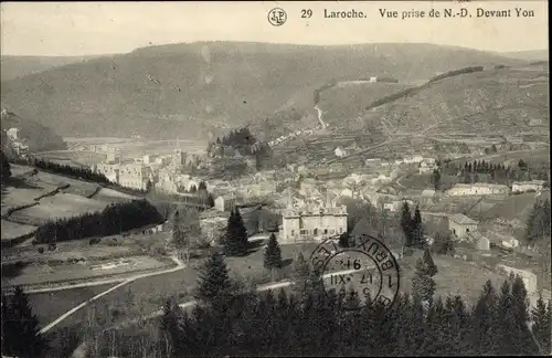 Ak Laroche La Roche en Ardennes Wallonie Luxembourg, Gesamtansicht