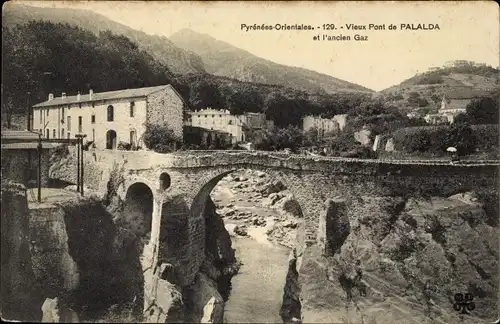 Ak Amélie les Bains Palalda Pyrénées Orientales, Vieux Pont