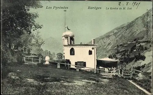 Ak Barèges Hautes Pyrénées, La Kouba de M. Dat