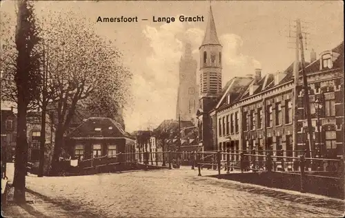 Ak Amersfoort Utrecht Niederlande, Lange Gracht