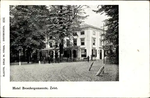 Ak Zeist Utrecht Niederlande, Hotel Broedergemeente