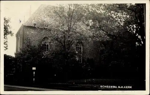 Foto Ak Scheemda Oldambt Groningen, N. H. Kerk