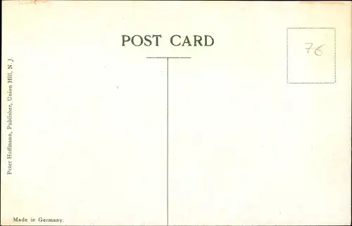 Ak Weehawken New Jersey USA, Palisade Ave mit Weehawken Heights School