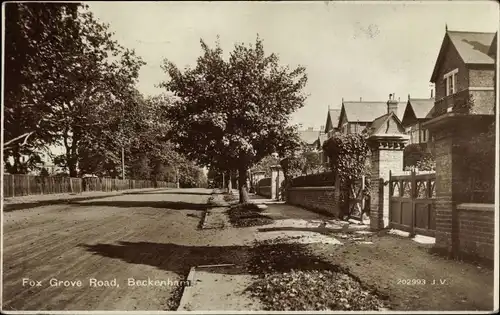 Ak Beckenham London England, Fox Grove Road