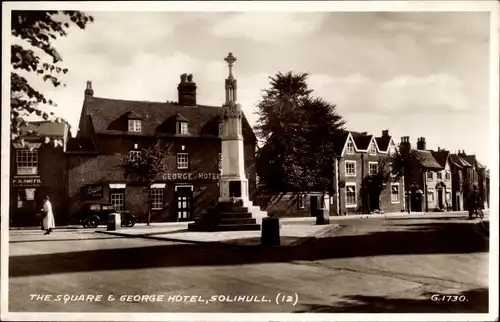 Ak Solihull West Midlands, Square, George Hotel