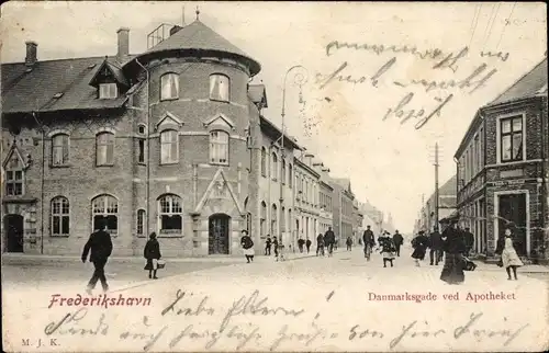 Ak Frederikshavn Dänemark, Danmarksgade, Apotheket