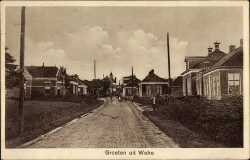 Ak Wehe den Hoorn Groningen, Straßenpartie, Wohnhäuser, Siedlung